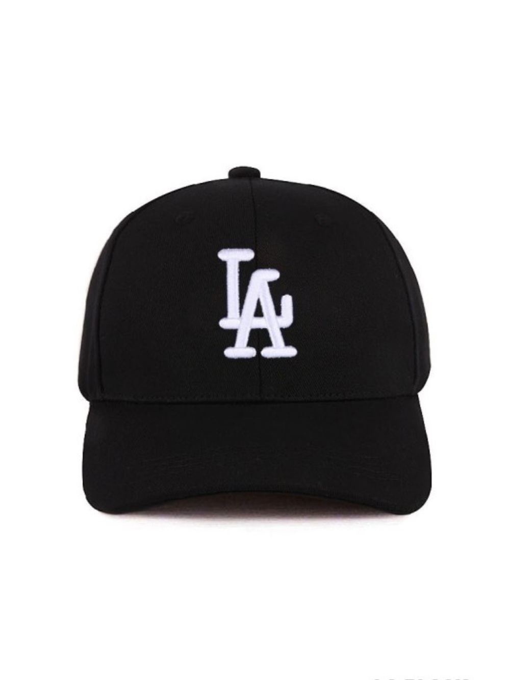 Black LA Baseball Cap - Classic Logo